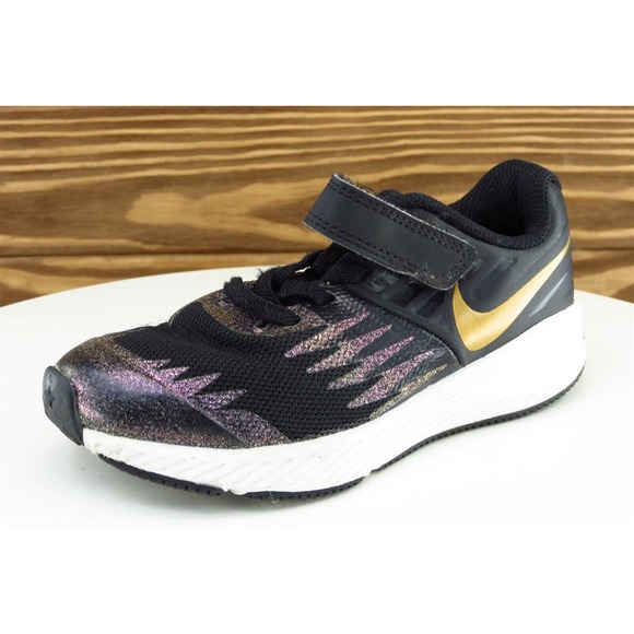 Nike‎ Star Runner Toddler Girls 11 Medium Black Running Mesh 4489001 - Picture 1 of 8